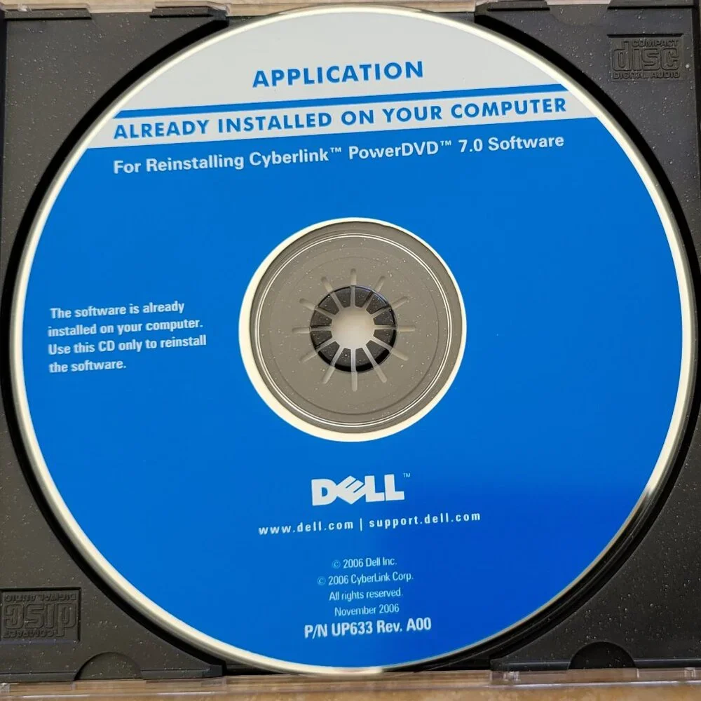 Vintage - Dell Cyberlink PowerDVD 7.0 Software, 2006
